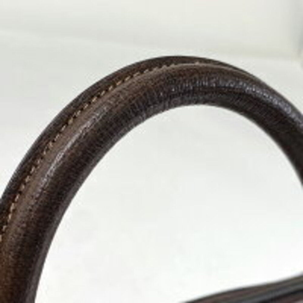 Gucci Boston Sherry Web GG Canvas Brown Bag - Picture 5 of 7